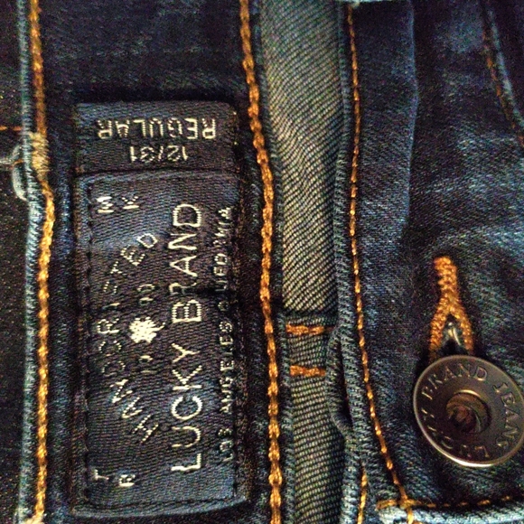 ☘️Lucky Brand women's size 12 denim jeans - Picture 3 of 4